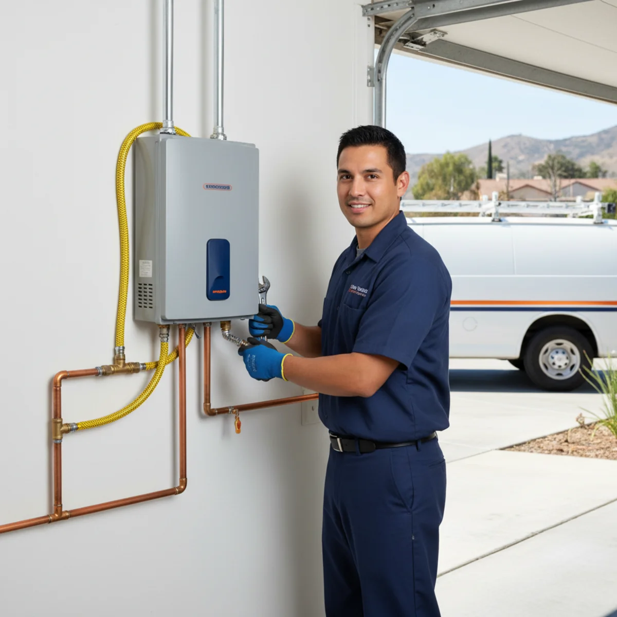 Tankless Water Heater Installation in the Redlands Heights, CA area